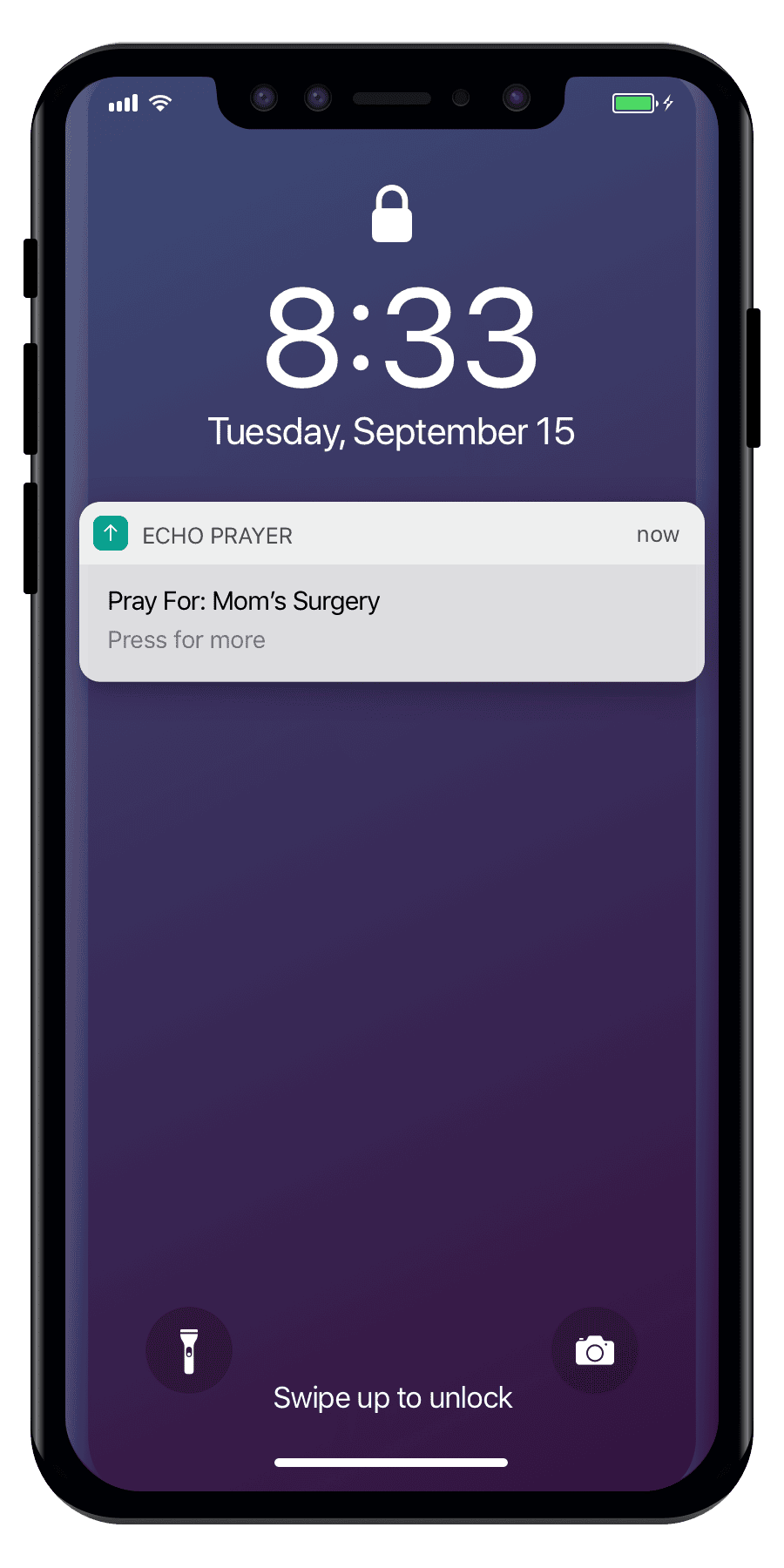 Echo Example Screen 3 - Reminders