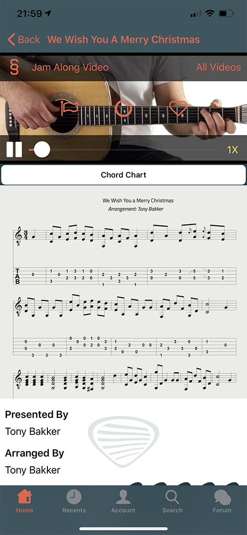 Six String Country App Screen 3