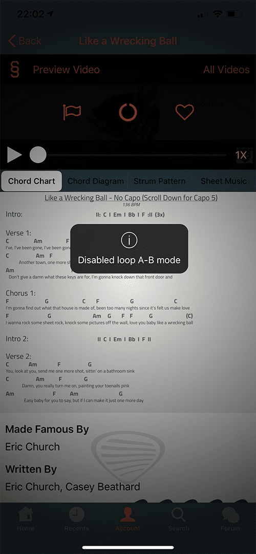 Six String Country App Screen 6