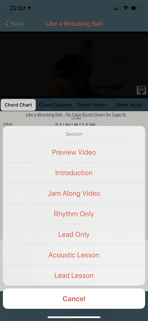 Six String Country App Screen 8