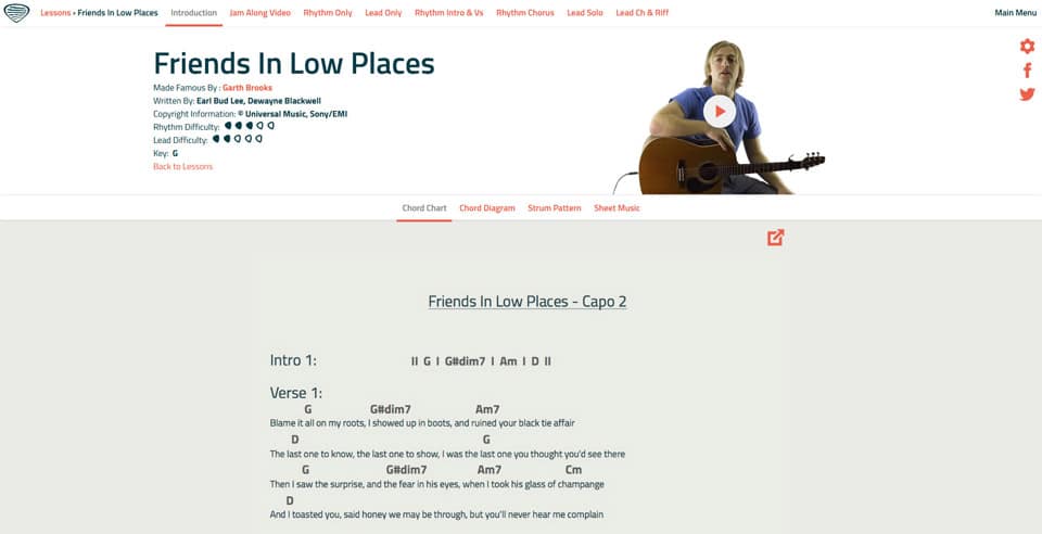 Six String Country Site Screen 4